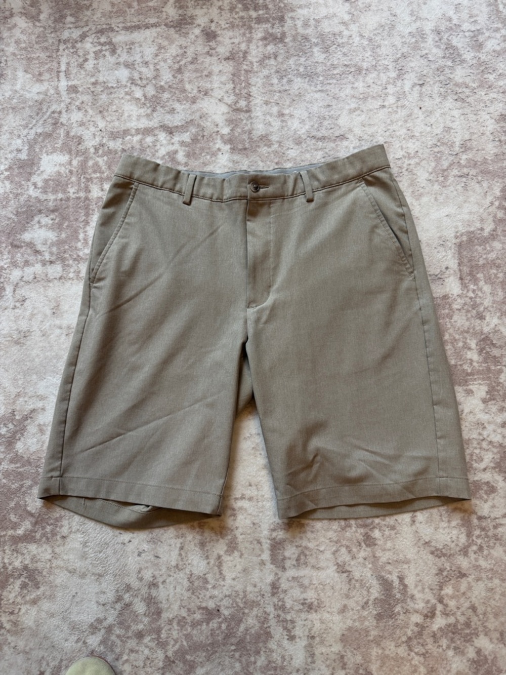 Greg Norman Men's Casual Tan Shorts